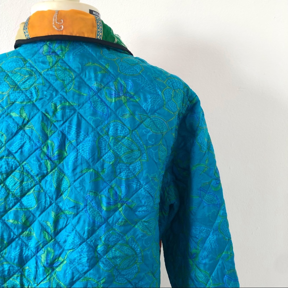 Vintage David Brooks Quilted Patchwork Jacket Sz … - image 7